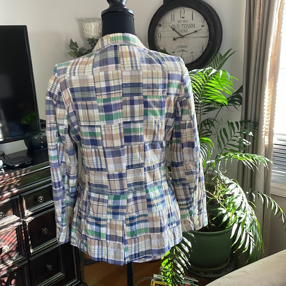 Women’s madras plaid blazer - Picture 2 of 6